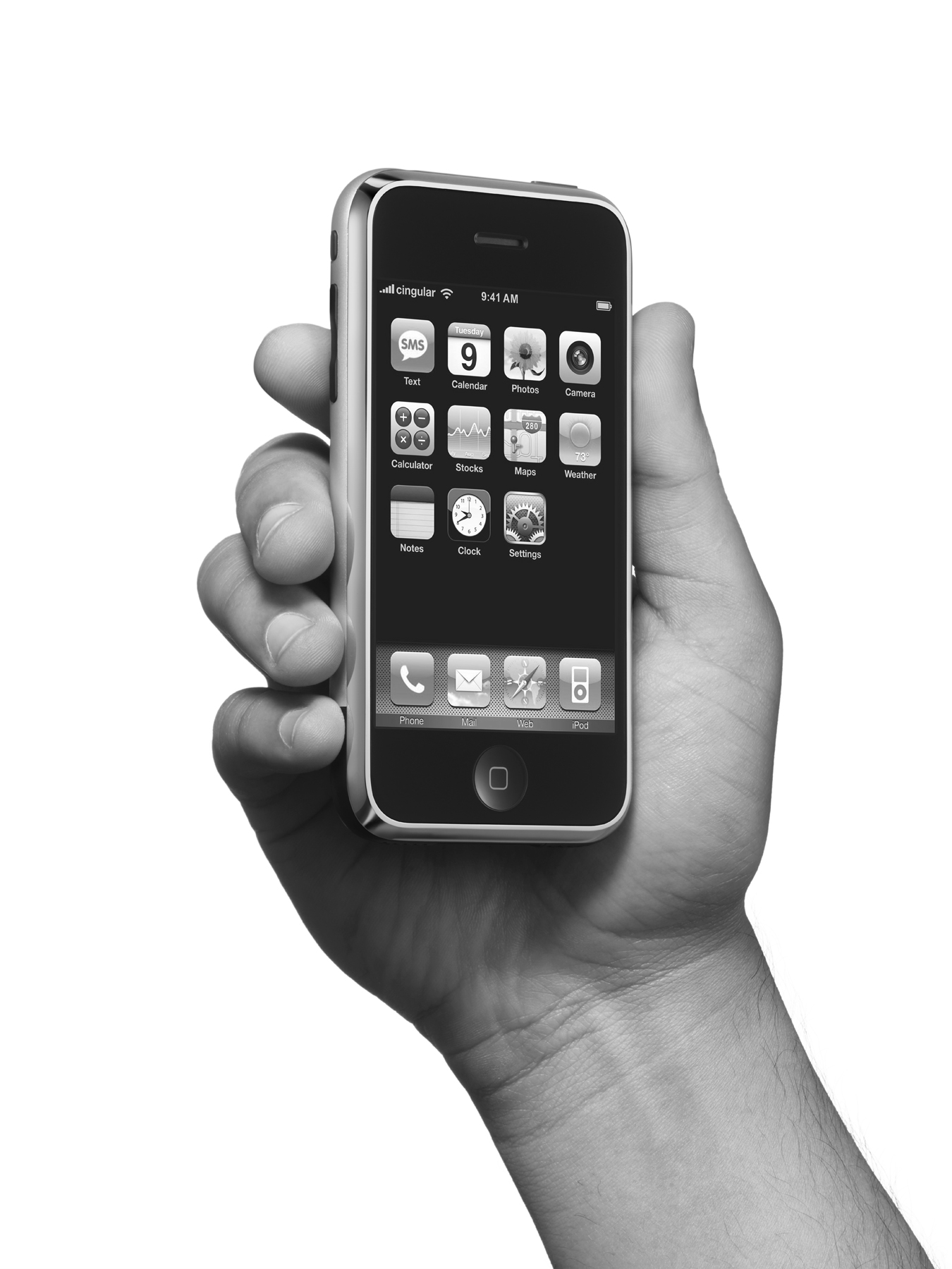 图：初代 iPhone——乔布斯坚持的
