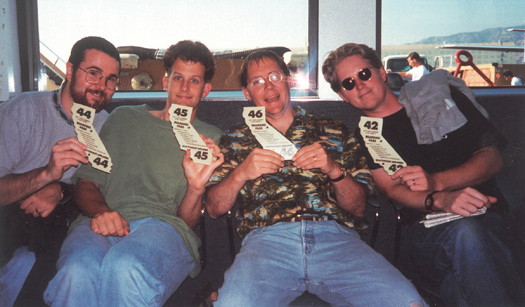 为做《玩具总动员》，Joe Ranft、Pete Docter、John Lasseter、Andrew Stanton 在 1994 年前后频繁飞西南航空往返奥克兰与伯班克