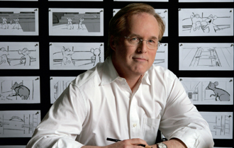 《料理鼠王》导演 Brad Bird 在画分镜——他正是 Catmull 用来唤醒团队的「外来者」