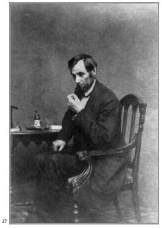 1862 年马修·布雷迪拍摄的林肯总统肖像