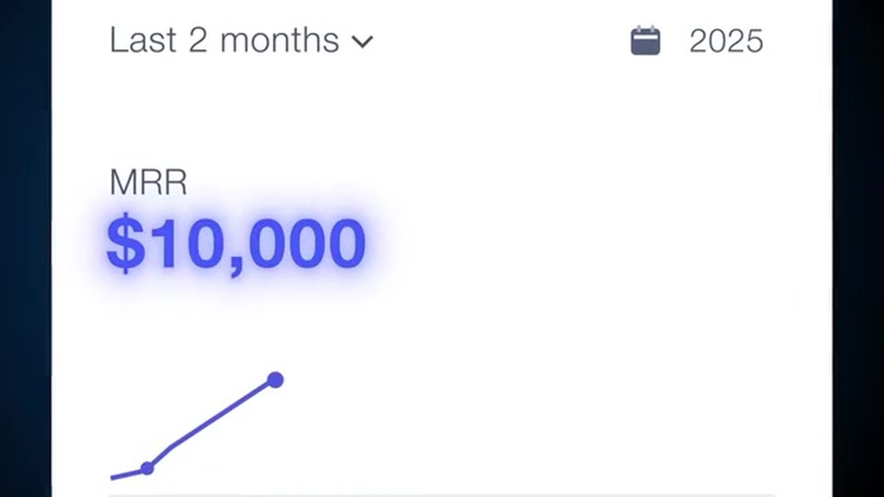 MRR 1 万美元曲线