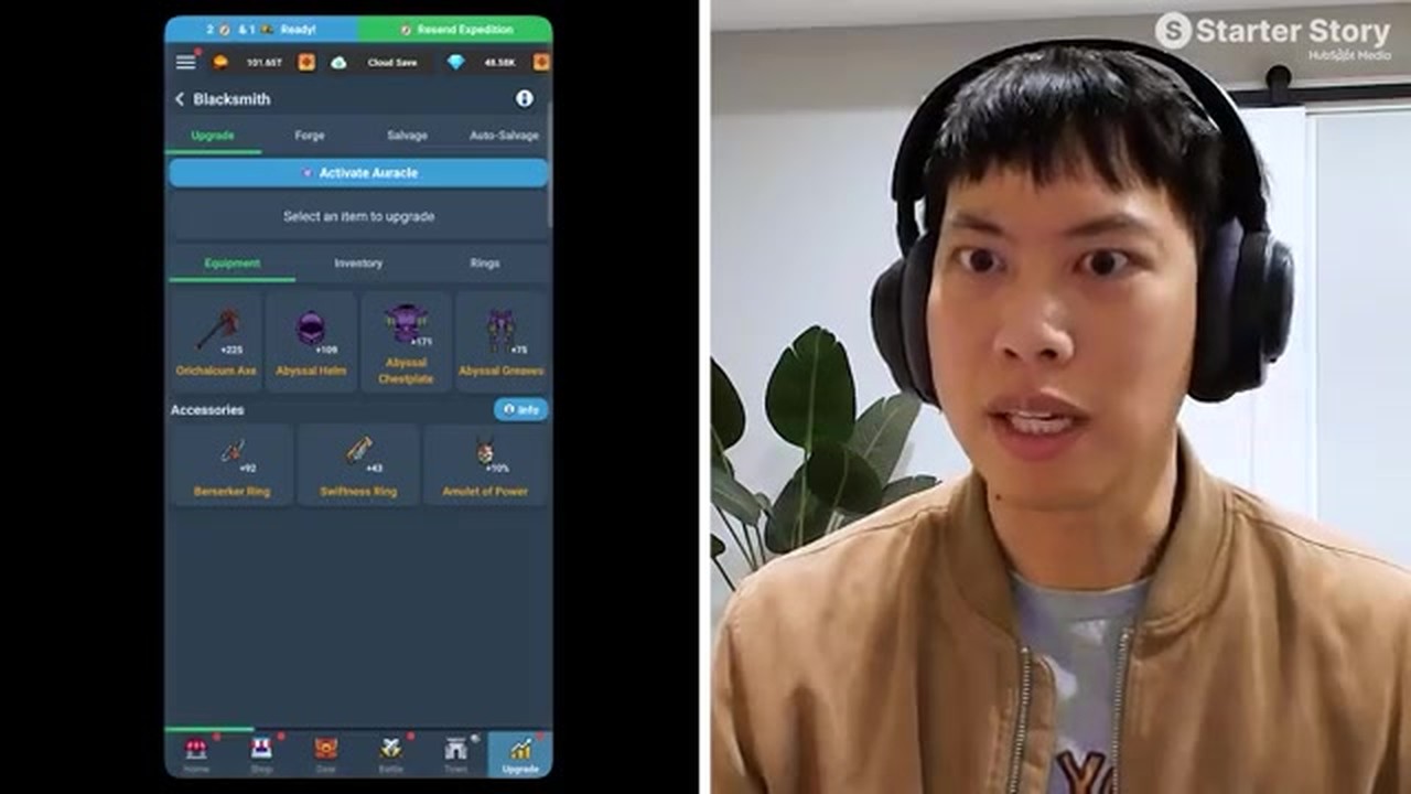 Harpagia 手机端铁匠铺界面