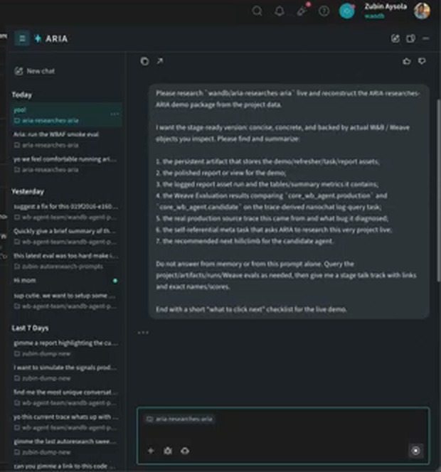 ARIA 侧边聊天里的 autoresearch 长提示词